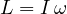 L = I\,\omega