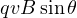 qvB\sin\theta
