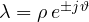 \lambda = \rho\,e^{\pm j\vartheta}