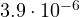 3.9\cdot 10^{-6}