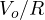 V_o/R