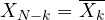 X_{N-k} = \overline{X_k}