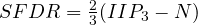 SFDR = \frac{2}{3}(IIP_3 - N)