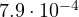 7.9\cdot 10^{-4}