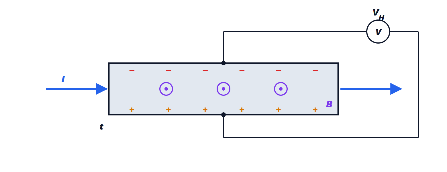 The Hall effect in a bar
